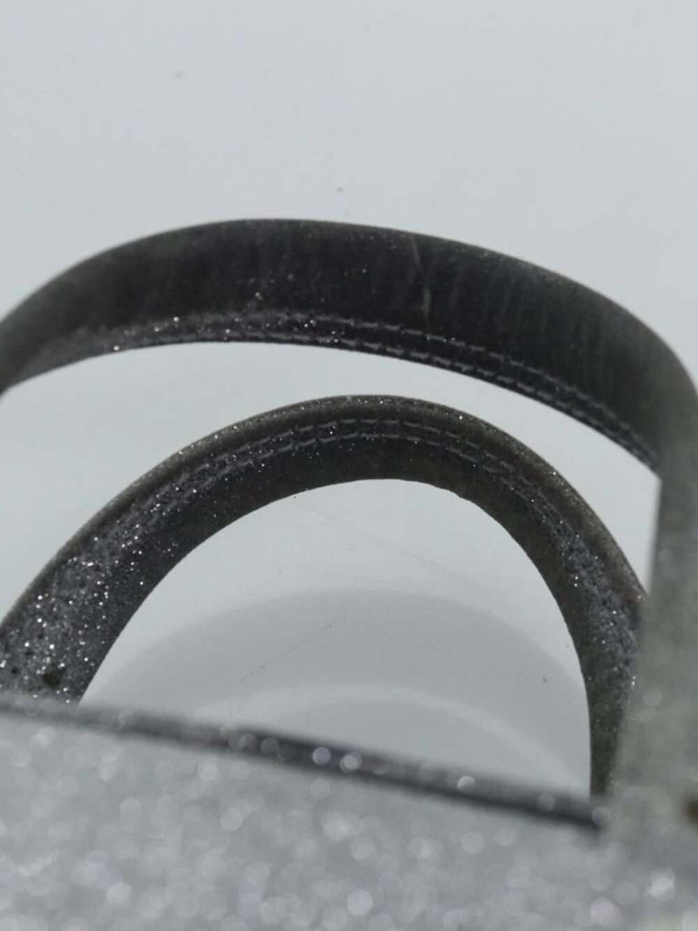 BALENCIAGA Triangle Duffle XS Hand Bag Leather 2way Silver - Picture 9 of 16